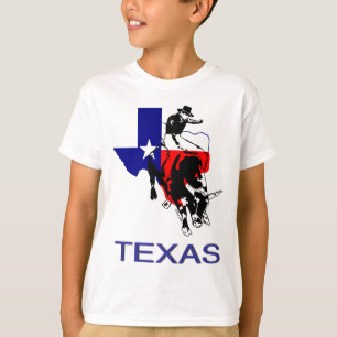 Camiseta Cavaleiro de Bull do rodeio do estado do Texas