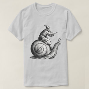 Camiseta Cavaleiro de Caracol Medieval Retro, Renascença Vi
