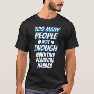 Camiseta Cavaleiro de Cavalo de Prazer da Montanha