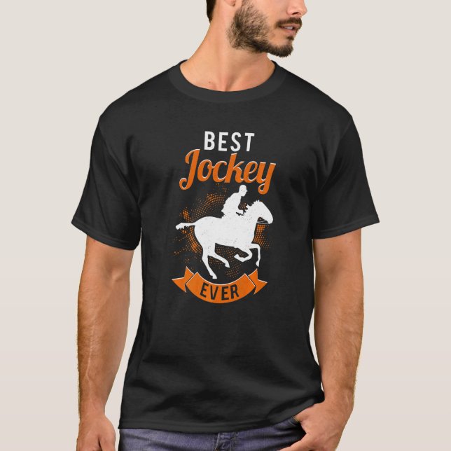 Camiseta Cavaleiro de Corrida de Cavalos Cavalgada de Barri (Frente)