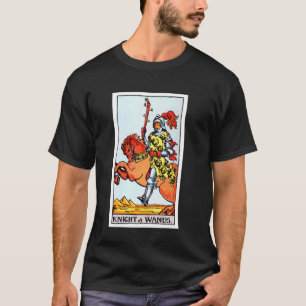 Camiseta Cavaleiro de Paus Carta de Tarot Vintage - Rider W