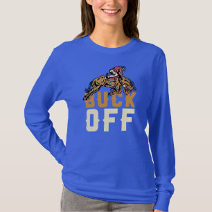 Camiseta Cavaleiro de Rodeio de Touro Cowboy Cowgirl