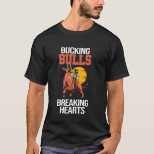 Camiseta Cavaleiro de Touro Partindo Corações Rodeio de Tou