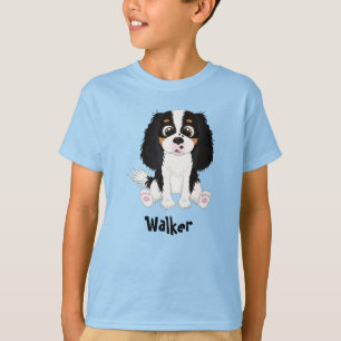 Camiseta Cavaleiro de três cores King Charles Spaniel