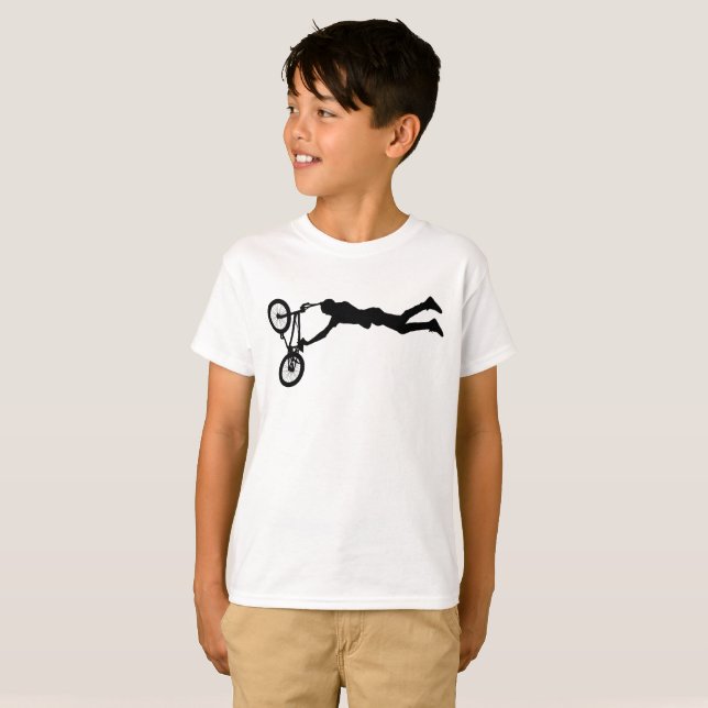 Camiseta Cavaleiro de Truque BMX (Frente Completa)