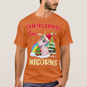 Camiseta Cavaleiro de Unicórnio Viaja de Natal Rapariga 8