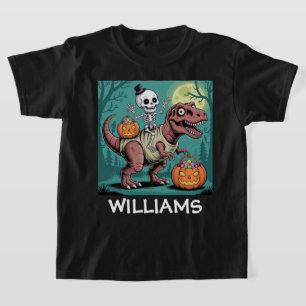 Camiseta Cavaleiro Dino Assustador – Esqueleto em T-Rex Múm