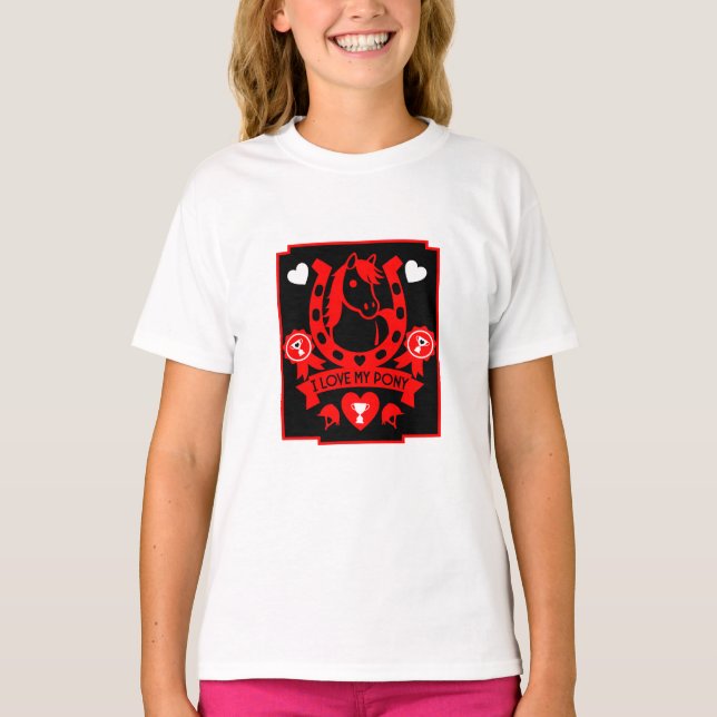 Camiseta Cavaleiro do Clube de Pônei (Frente)