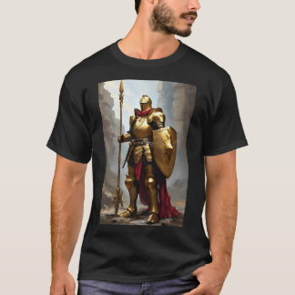 Camiseta Cavaleiro do Ouro Vermelho (lança)