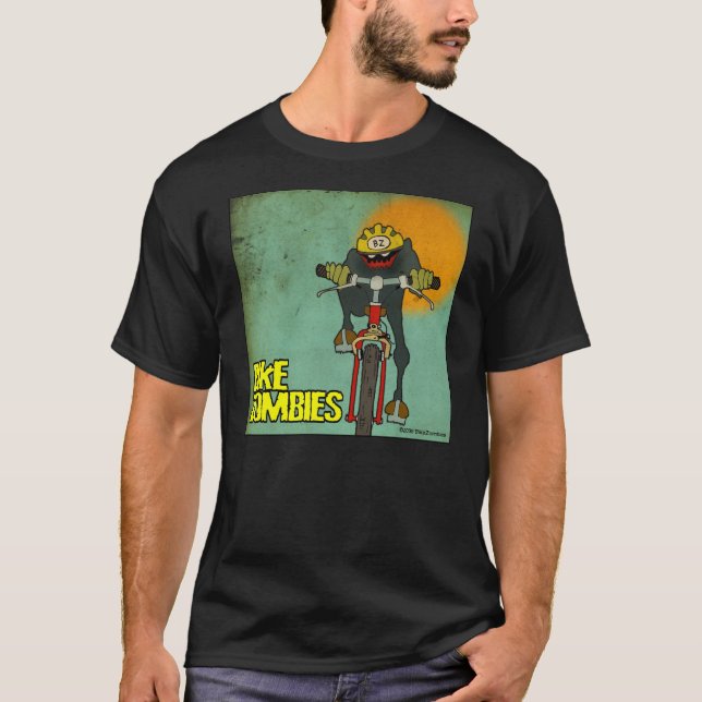 CAMISETA CAVALEIRO DO ZOMBI DA BICICLETA (Frente)