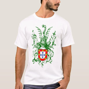 Camiseta Cavaleiro, dragão e brasão portuguesa