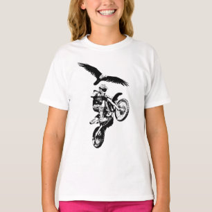Camiseta Cavaleiro e Águia Motocross