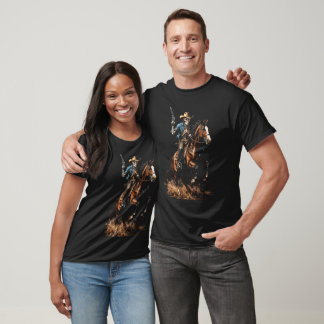 Camiseta Cavaleiro Esqueleto Cowboy – Ceifador do Velho Oes