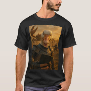 Camiseta Cavaleiro Funny Goose Selfie Knight em Armadura
