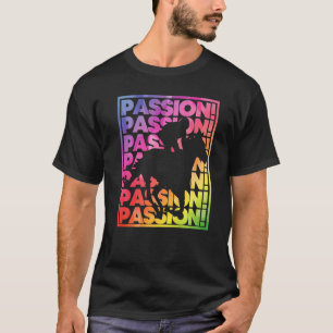 Camiseta Cavaleiro Galopante Paixão Colorida por Cavalgar