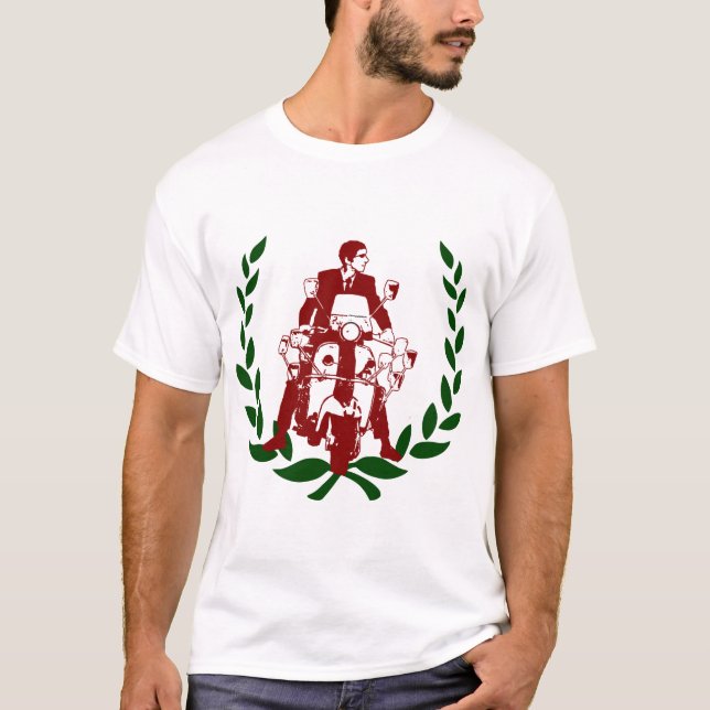 Camiseta Cavaleiro Italia do patinete dos anos sessenta (Frente)
