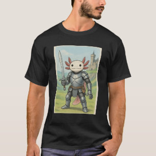 Camiseta Cavaleiro Medieval Axolotl