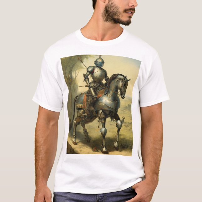 Camiseta Cavaleiro Medieval em Warcavalo (Frente)