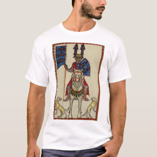 Camiseta Cavaleiro medieval que enfrenta para a frente