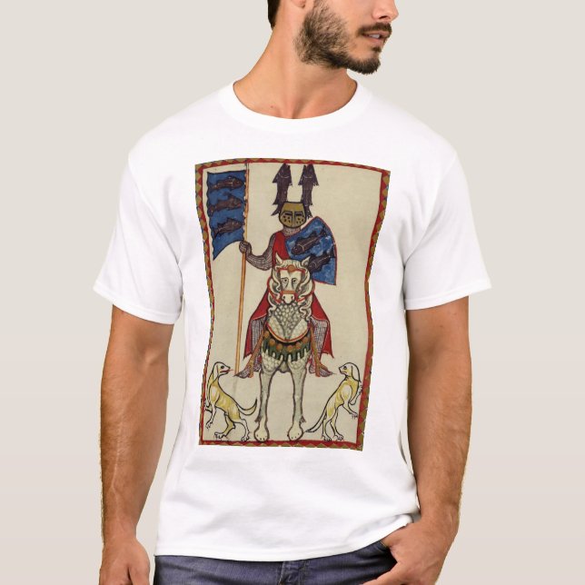 Camiseta Cavaleiro medieval que enfrenta para a frente (Frente)