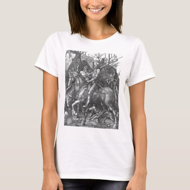 Camiseta Cavaleiro, morte e o diabo, 1513 (gravura) (Frente)