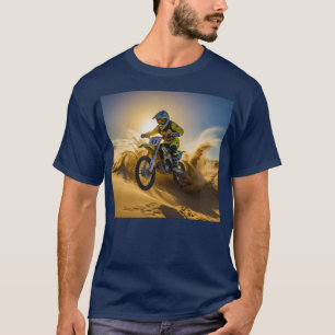 Camiseta Cavaleiro Motocross a Andar nas Dunas