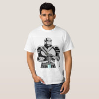 Cavaleiro na armadura de brilho