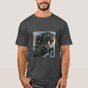 Camiseta Cavaleiro Noturno da Criatura Steampunk Stallion