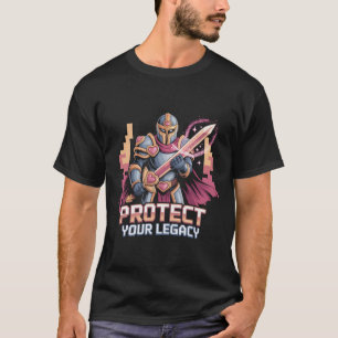 Camiseta Cavaleiro Paladino Fantasia Proteja o Coração da S