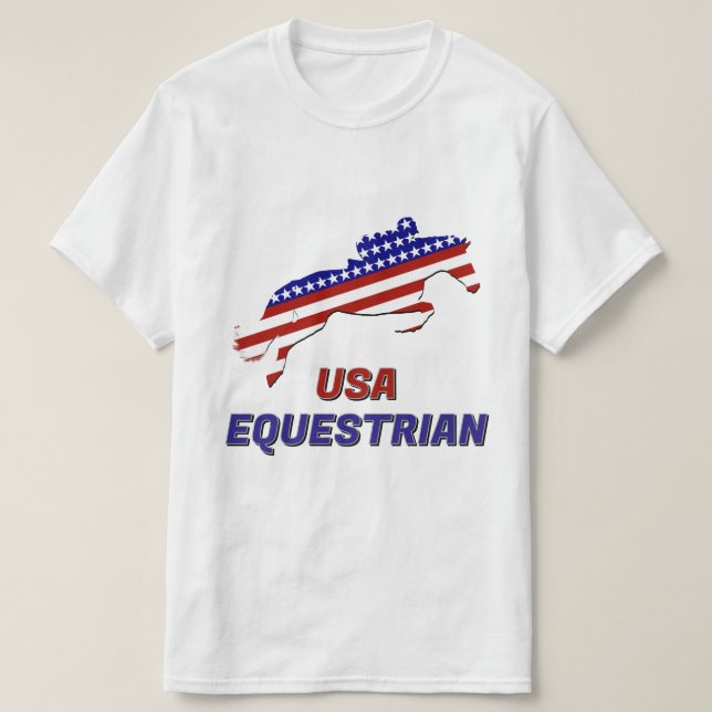 Camiseta Cavaleiro Patriótico dos EUA (Frente do Design)