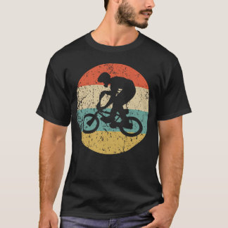 Camiseta Cavaleiro retro da bicicleta do vintage BMX de BMX