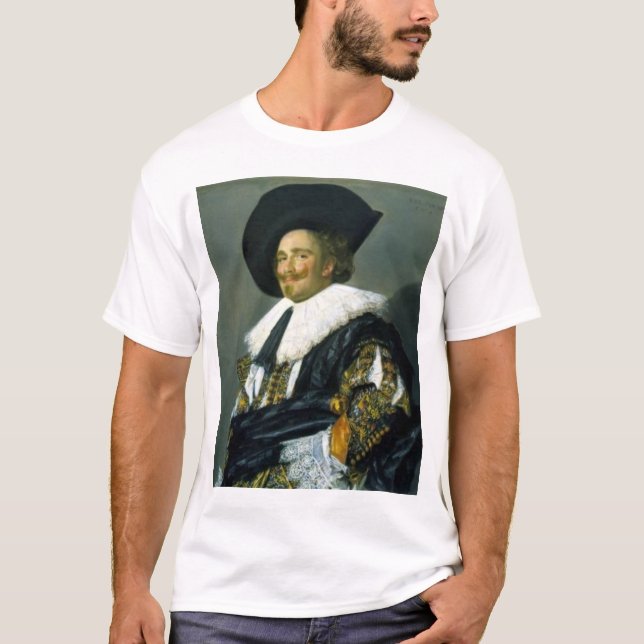 Camiseta Cavaleiro Rindo - 1624 - Franz Hals (Holandês) (Frente)
