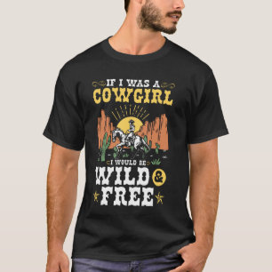 Camiseta Cavaleiro Selvagem Livre Rodeio Ocidental País