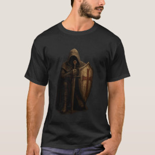 Camiseta Cavaleiro Templário Católico Cristão
