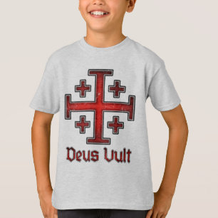 Camiseta Cavaleiro Templário de Jerusalém Cruz Cristã