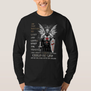 Camiseta Cavaleiro Templário Eu Sou Uma Criança De Deus Um