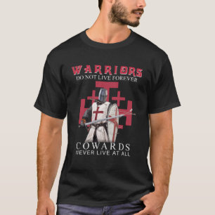 Camiseta Cavaleiro Templário Guerreiros Cristãos Não Vivem
