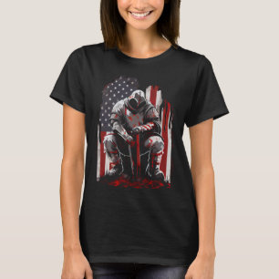 Camiseta Cavaleiro Templário Kneeling Cargueiro Templário G