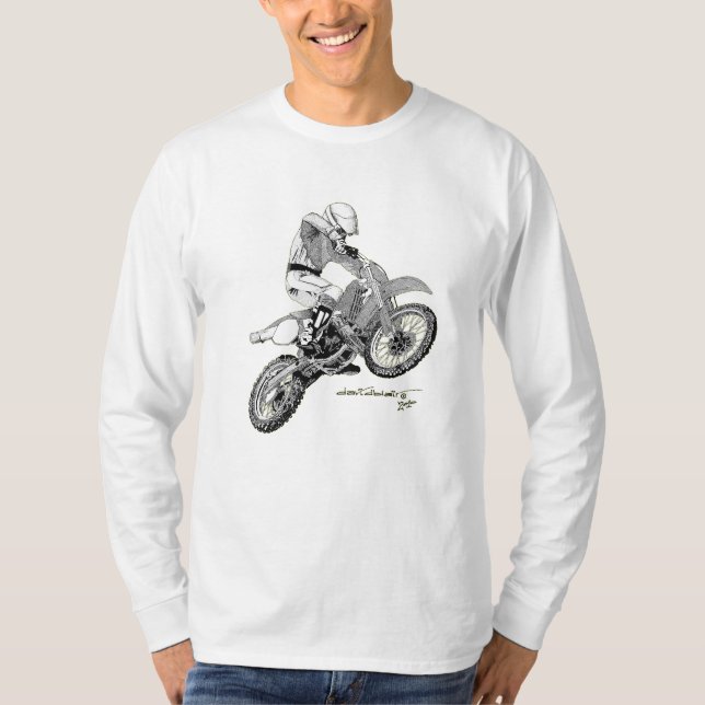 Camiseta Cavaleiro transversal de Moto (Frente)