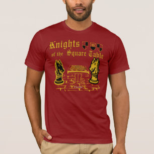 Camiseta Cavaleiros da mesa quadrada, t-shirt adulto