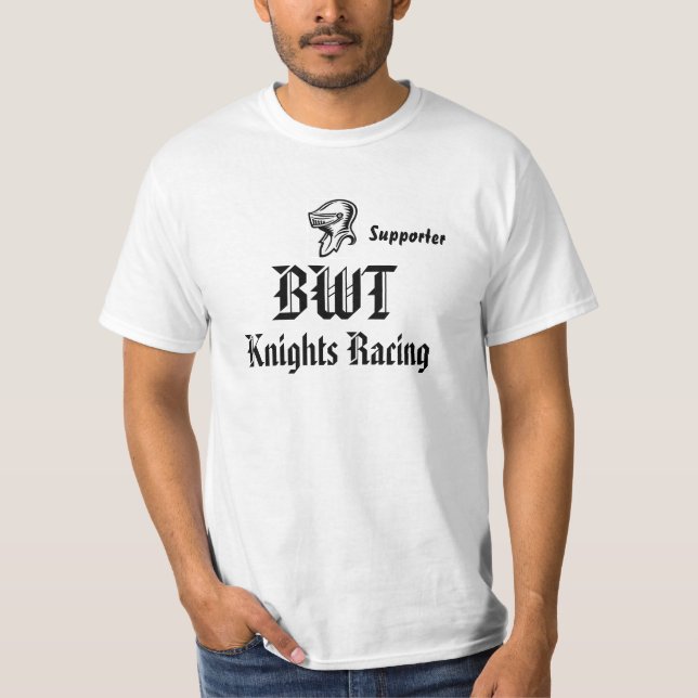 Camiseta Cavaleiros de BWT que competem o suporte (Frente)