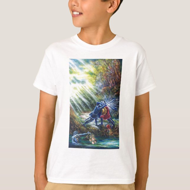 Camiseta Cavaleiros de Luta ROSA, Dinheiro e Diabo ESQUECID (Frente)