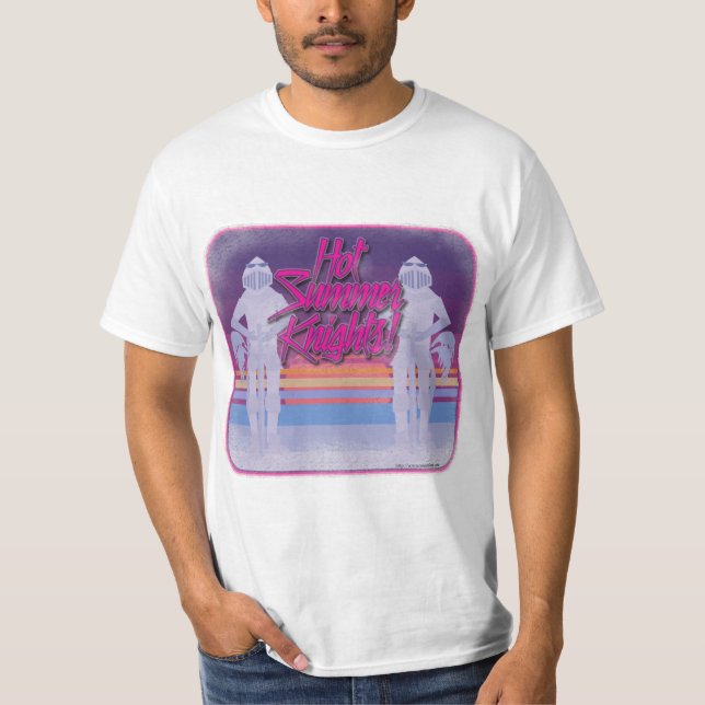 Camiseta Cavaleiros de Verão Engraçados Humor sazonal (Frente)