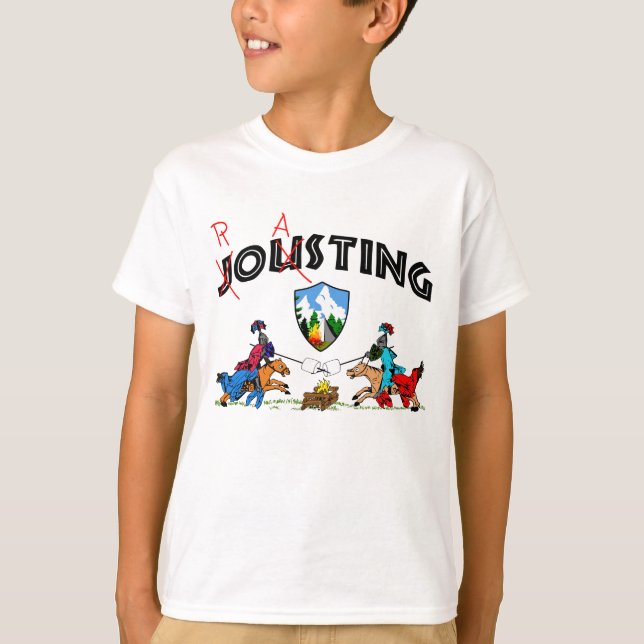 Camiseta Cavaleiros do campista que Roasting o Marshmallow (Frente)