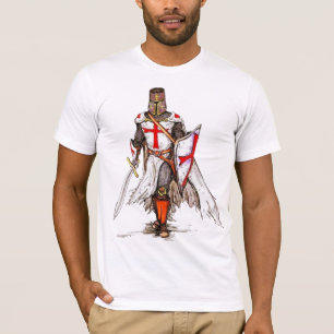 Camiseta cavaleiros do cruzado do tshirt medieval de
