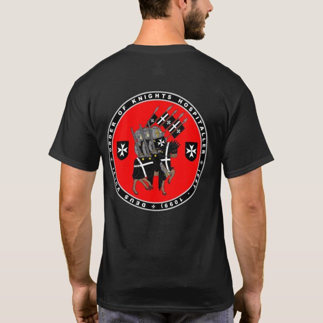 Camiseta Cavaleiros Hospitaller que marcha para lutar a (Verso)