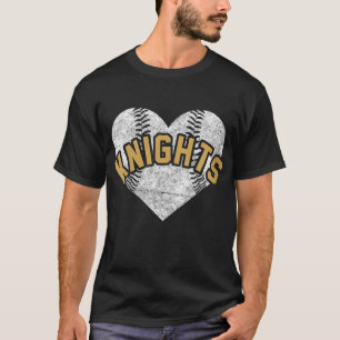 Camiseta Cavaleiros Mascote da Equipe de Segundo grau Softb