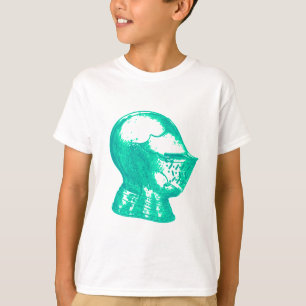 Camiseta Cavaleiros medievais do capacete da armadura do