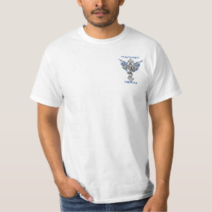 Camiseta Cavaleiros parte dianteira e parte traseira de