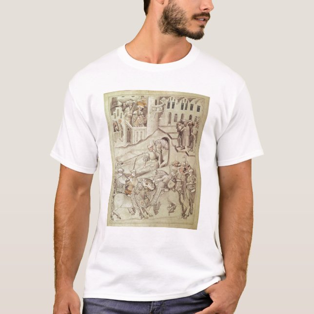 Camiseta Cavaleiros que jousting possivelmente no hipódromo (Frente)